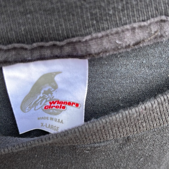 90s Radio T-shirt XL KKFI FM 90.1 Black Single Stitch Tide Storm Fire Wave VTG - Picture 3 of 6